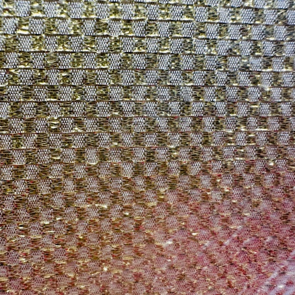 Bardwil Linens Gold Glimmer Textured Square Tablecloth 52" x 52" - Picture 5 of 6